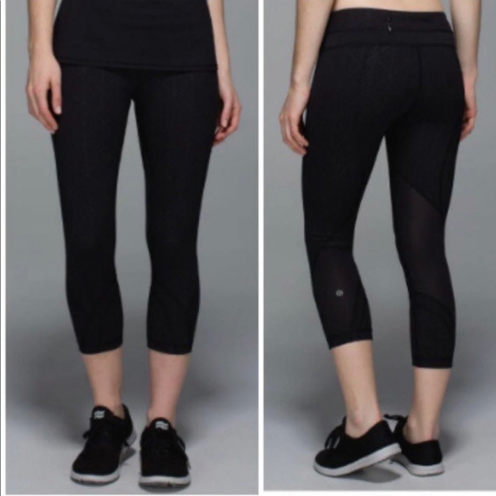 Lululemon Inspire Crop Black Size 4